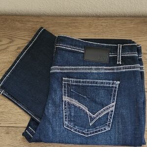 BKE Black Label Tyler Indigo Stretch Tall Jeans 40X36 NWOT.